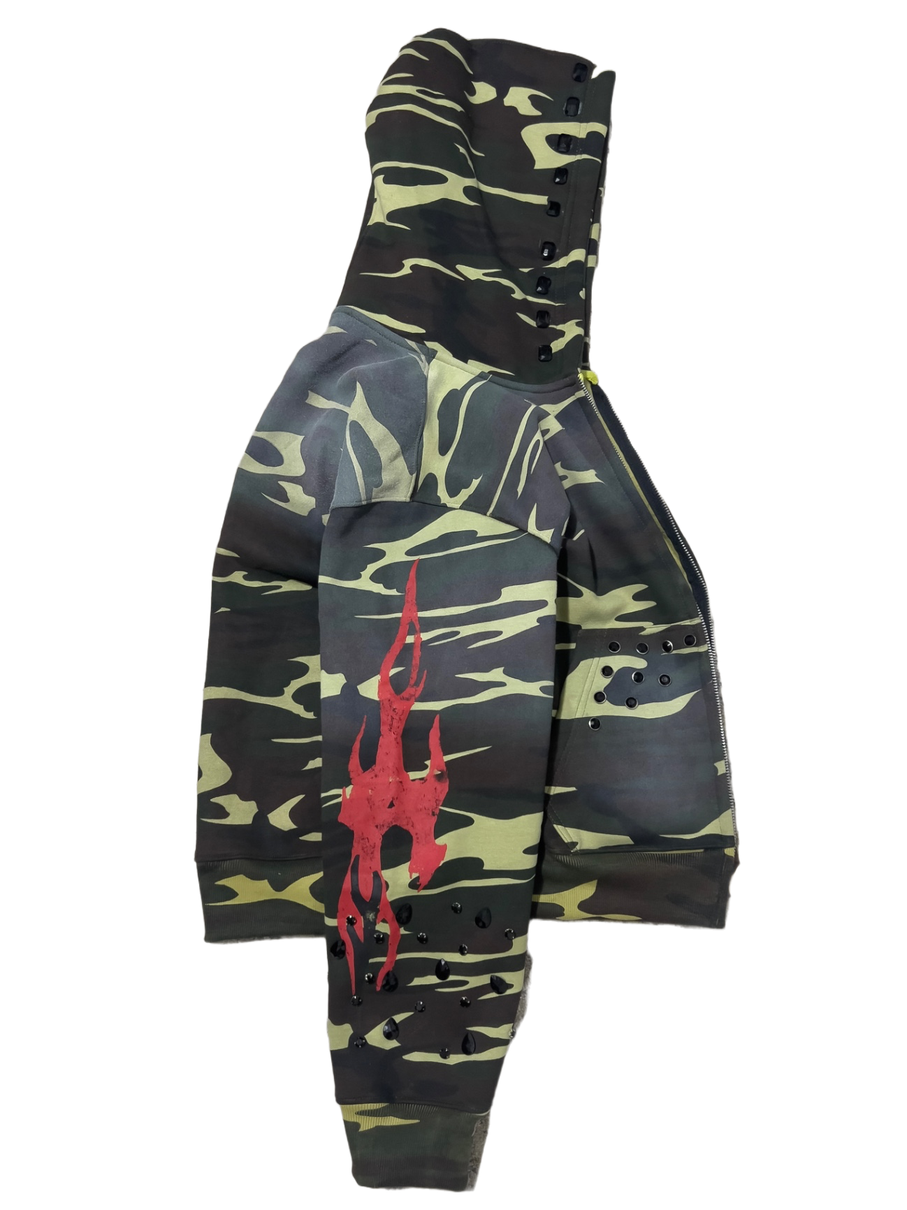 CAMO FLAMES HOODIE