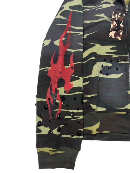 CAMO FLAMES HOODIE
