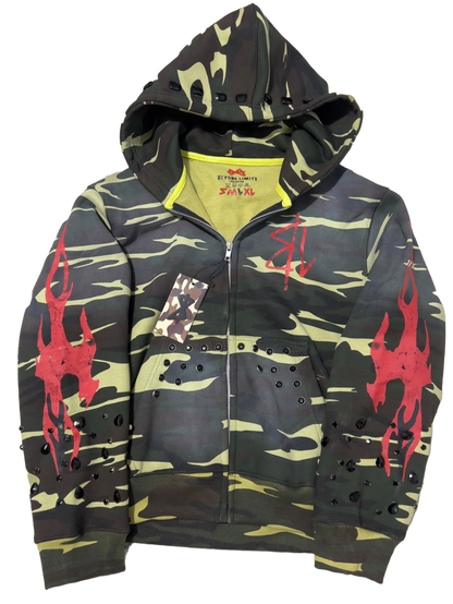 CAMO FLAMES HOODIE